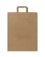 Tassen & Zakken 4DO Papieren tas 80-90 g/m2 gemaakt van kraftpapier met platte handgrepen - 32 x 12 x 40 cm voor bedrukking &amp; borduring
