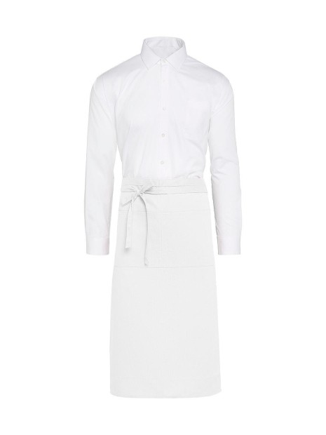 SG CLOTHING ROME - Medium Length Bistro Apron with Pocket /api/colors/7a92cd2d-10d2-40b4-928b-296bb7487506 personnalisable