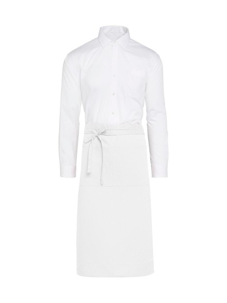 SG CLOTHING ROME - Medium Length Bistro Apron with Pocket /api/colors/7a92cd2d-10d2-40b4-928b-296bb7487506 personnalisable