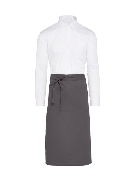 SG CLOTHING ROME - Medium Length Bistro Apron with Pocket /api/colors/f07121ee-2ff0-449a-ab59-79be9a11aa30 personnalisable