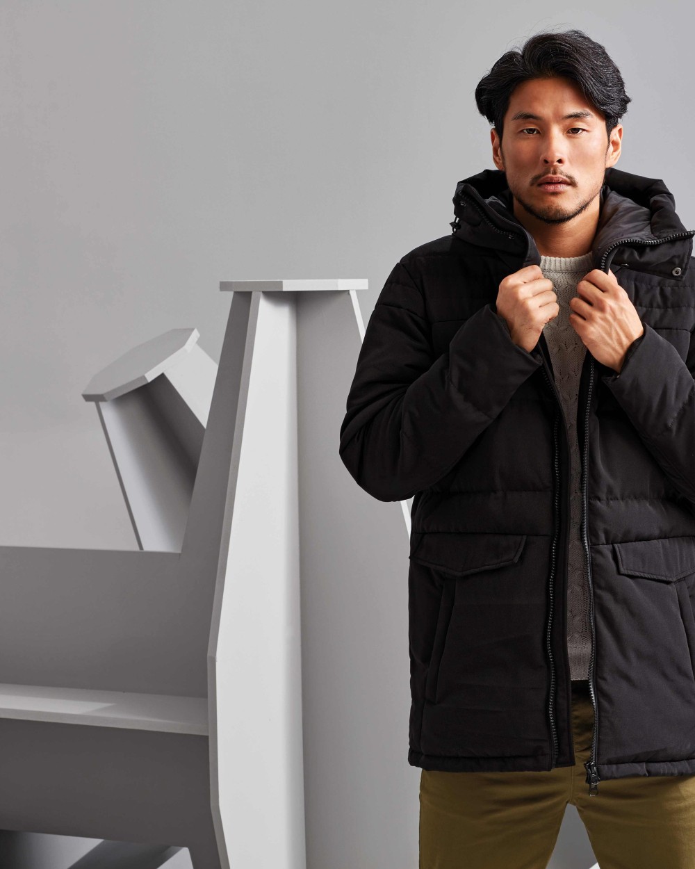 2786 Obsidian padded jacket Jacken personalisierbar