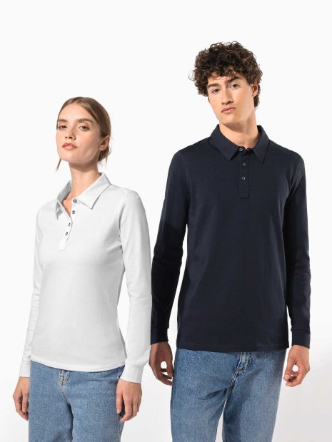 Polos à personnaliser KARIBAN Polo jersey manches longues femme 