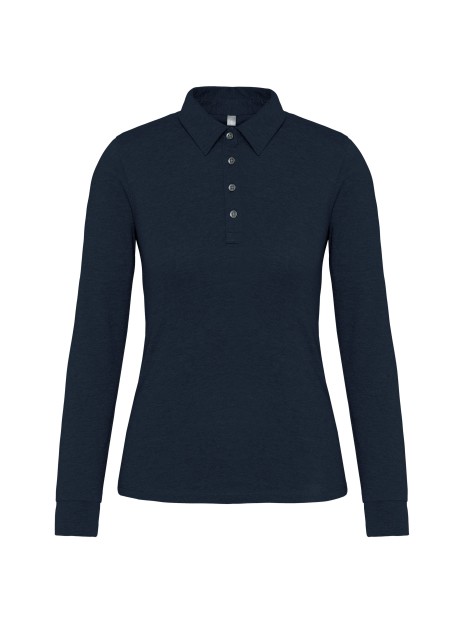 KARIBAN Polo jersey manches longues femme /api/colors/b68891a9-1d28-4f7a-8deb-775c45027afd personnalisable