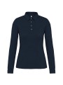 KARIBAN Polo jersey manches longues femme /api/colors/b68891a9-1d28-4f7a-8deb-775c45027afd personnalisable