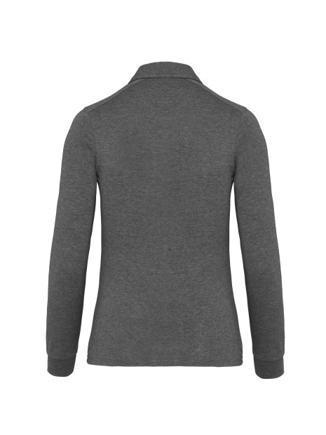 KARIBAN Polo jersey manches longues femme /api/colors/5fcefcdd-901a-471b-86f6-fd6b6c59cd10 personnalisable