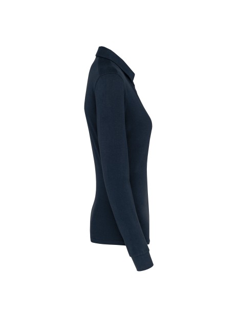 KARIBAN Polo jersey manches longues femme /api/colors/b68891a9-1d28-4f7a-8deb-775c45027afd personnalisable