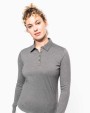 Polo's KARIBAN Damespolo lange mouwen van jersey voor bedrukking &amp; borduring