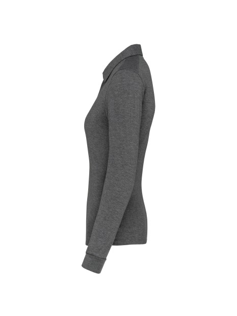 KARIBAN Polo jersey manches longues femme /api/colors/5fcefcdd-901a-471b-86f6-fd6b6c59cd10 personnalisable