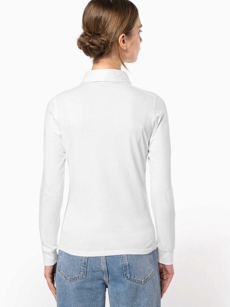 Polos à personnaliser KARIBAN Polo jersey manches longues femme 