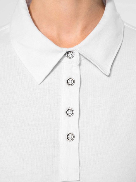 Polos à personnaliser KARIBAN Polo jersey manches longues femme 