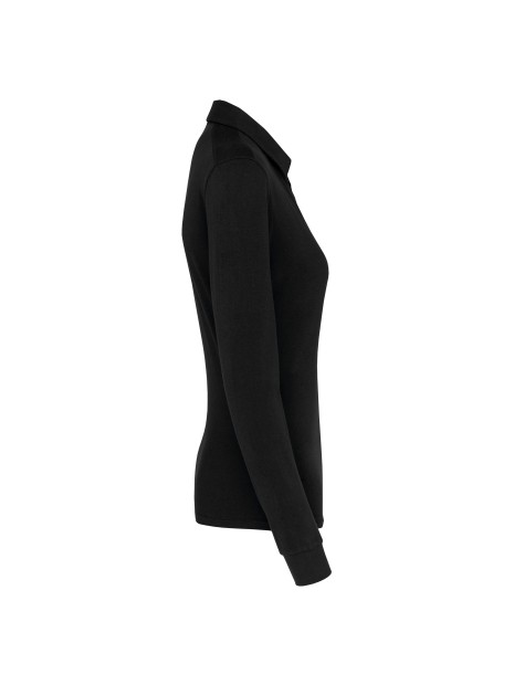 KARIBAN Polo jersey manches longues femme /api/colors/b9fdad4a-5e94-45cb-8c03-c08b349b28c3 personnalisable