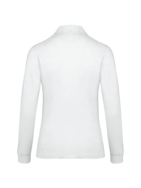 KARIBAN Polo jersey manches longues femme /api/colors/7a92cd2d-10d2-40b4-928b-296bb7487506 personnalisable