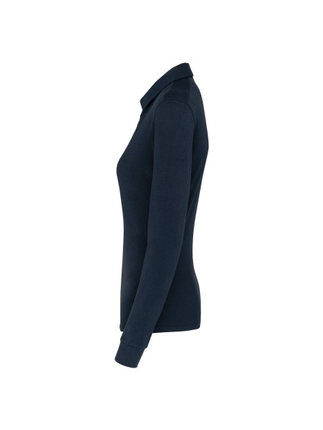 KARIBAN Polo jersey manches longues femme /api/colors/b68891a9-1d28-4f7a-8deb-775c45027afd personnalisable
