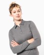 Polo's KARIBAN Damespolo lange mouwen van jersey voor bedrukking &amp; borduring