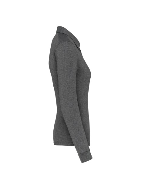 KARIBAN Polo jersey manches longues femme /api/colors/5fcefcdd-901a-471b-86f6-fd6b6c59cd10 personnalisable