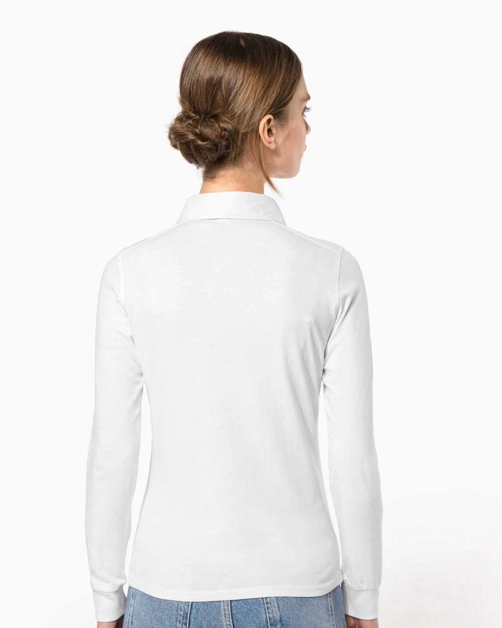 Polos personnalisable KARIBAN Polo jersey manches longues femme