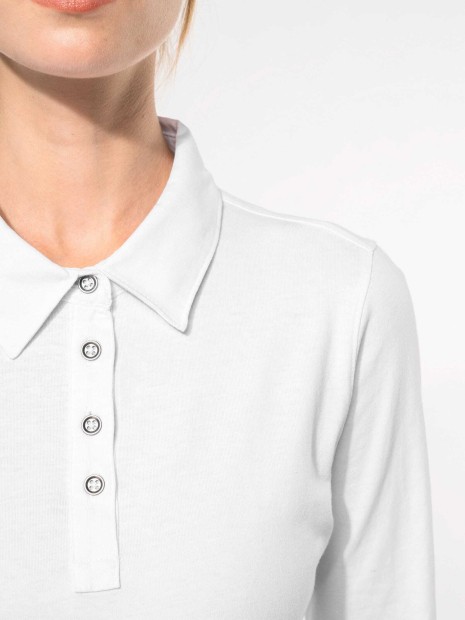 Polos à personnaliser KARIBAN Polo jersey manches longues femme 