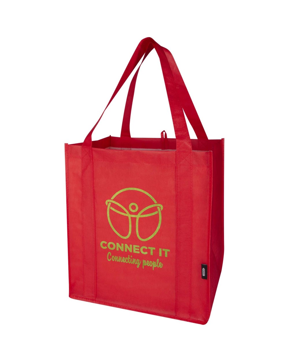 Tote bags personnalisable 4DO Sac shopping Liberty non tissé recyclé GRS avec fond rigide de 29L
