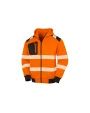 Sweaters & hoodies RESULT Gerecycled veiligheidssweatvest met capuchon voor bedrukking &amp; borduring
