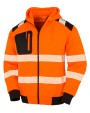 Sweaters & hoodies RESULT Gerecycled veiligheidssweatvest met capuchon voor bedrukking &amp; borduring