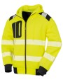 Sweaters & hoodies RESULT Gerecycled veiligheidssweatvest met capuchon voor bedrukking &amp; borduring