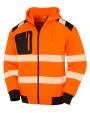 Sweaters & hoodies RESULT Gerecycled veiligheidssweatvest met capuchon voor bedrukking &amp; borduring