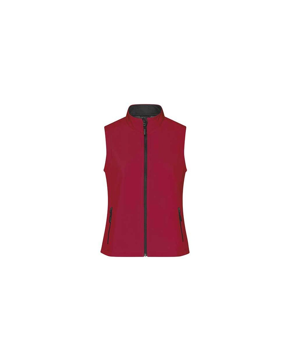 Softshells JAMES & NICHOLSON Ladies` Promo Softshell Vest voor bedrukking &amp; borduring