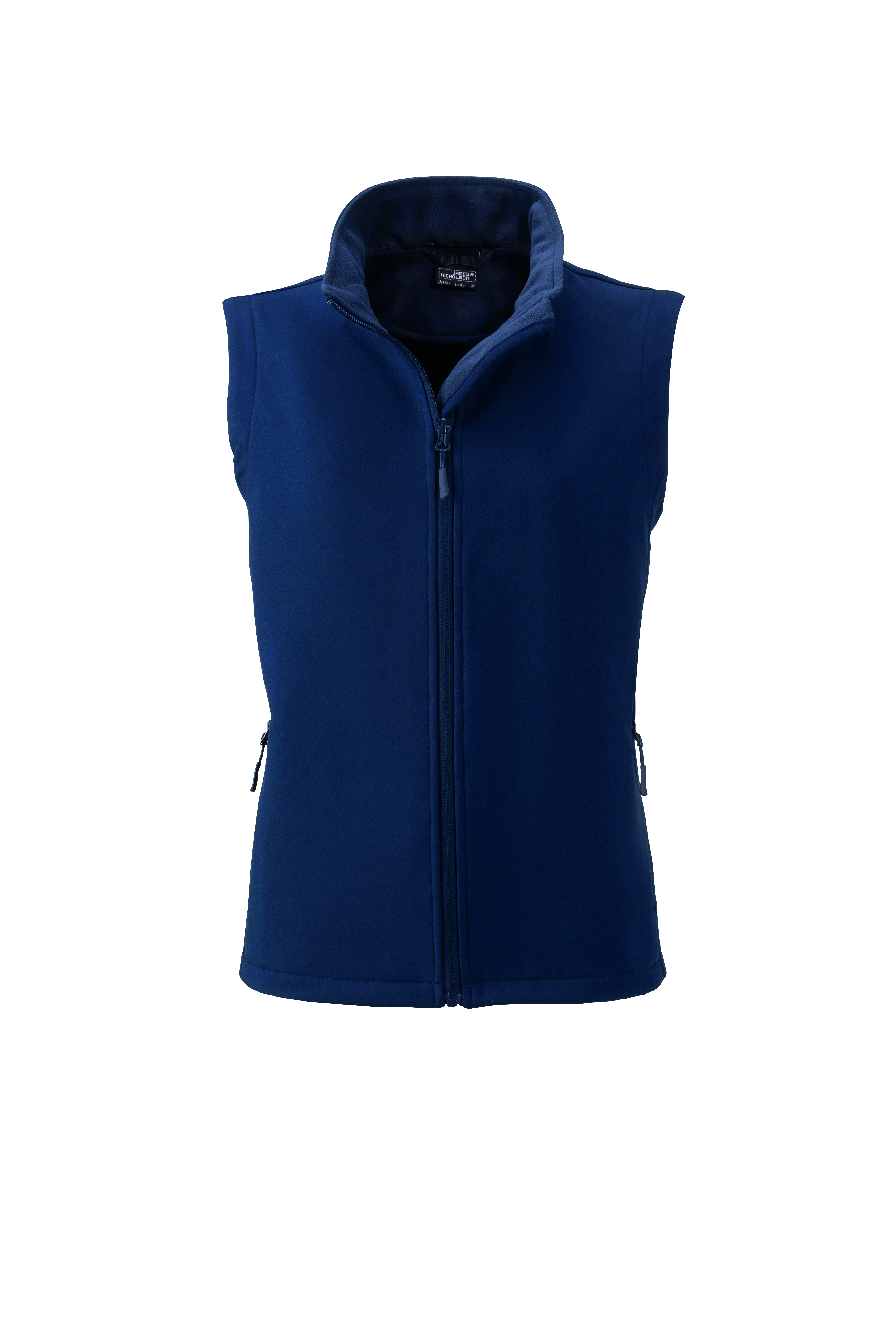 Softshells JAMES & NICHOLSON Ladies` Promo Softshell Vest voor bedrukking &amp; borduring