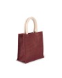 Tote bags KIMOOD Shopper van jutecanvas - klein model voor bedrukking &amp; borduring