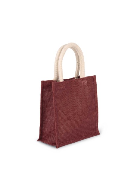 KIMOOD Sac style cabas en toile de jute - petit modèle  personnalisable