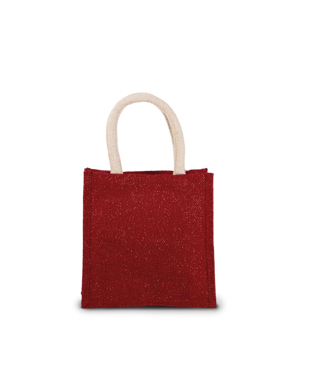 KIMOOD Jutetasche im Cabas-Stil Klein Tote Bags personalisierbar