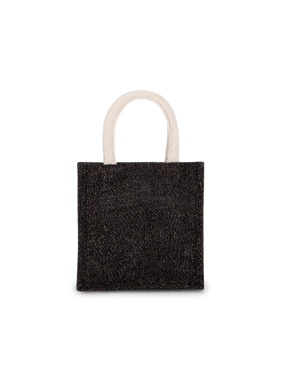 Tote bags KIMOOD Shopper van jutecanvas - klein model voor bedrukking &amp; borduring