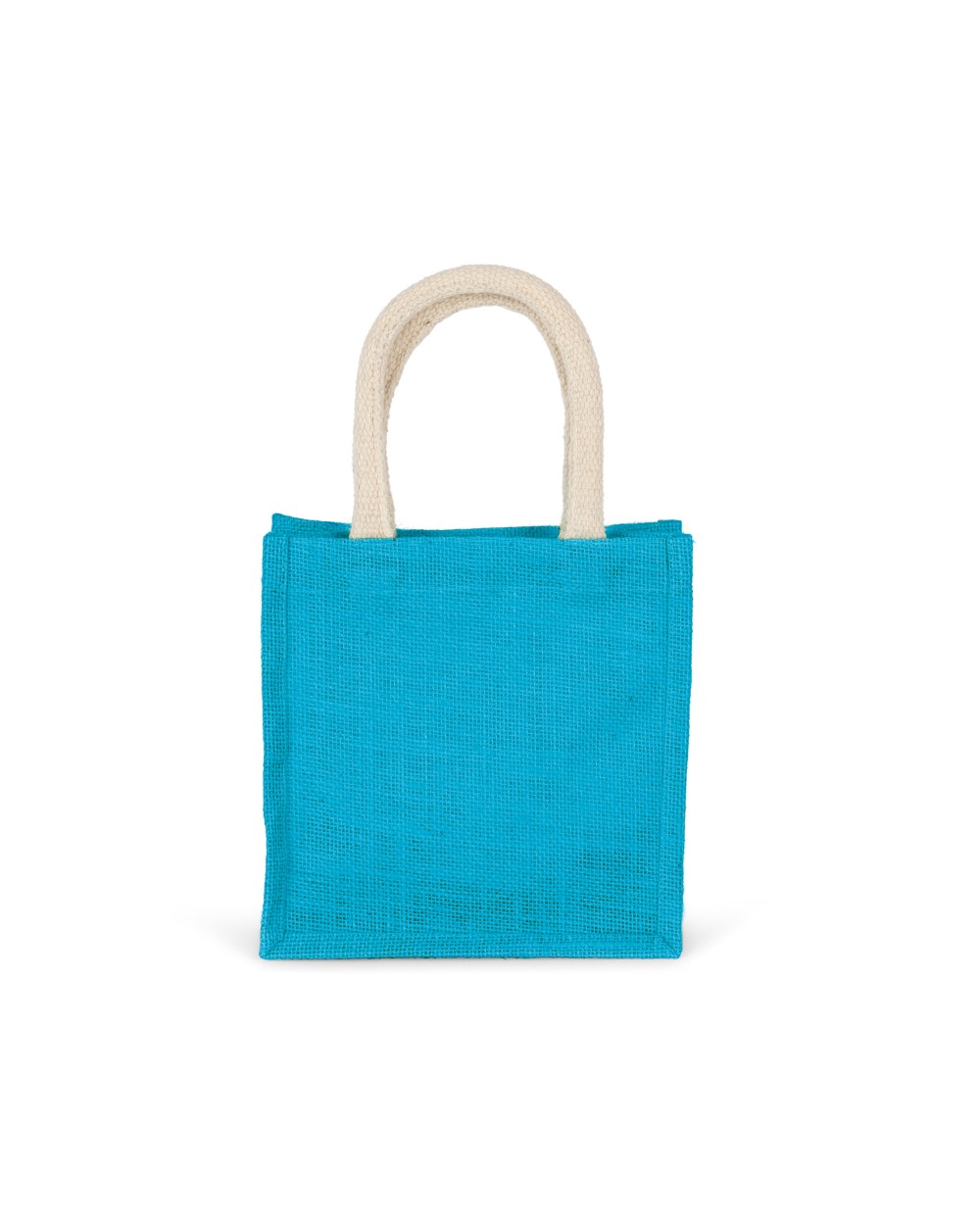 Tote bags KIMOOD Shopper van jutecanvas - klein model voor bedrukking &amp; borduring