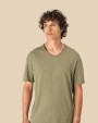 T-shirts SPASSO Ecologisch heren-T-shirt met slubhals en afhangende schouders voor bedrukking &amp; borduring
