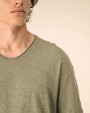 T-shirts SPASSO Ecologisch heren-T-shirt met slubhals en afhangende schouders voor bedrukking &amp; borduring