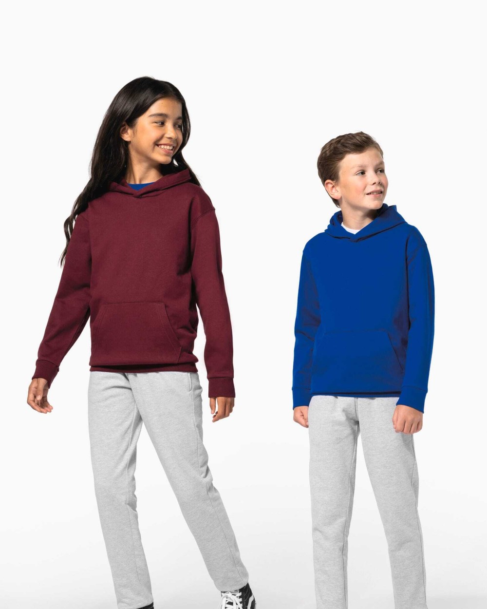 Sweaters & hoodies KARIBAN Kindersweater met capuchon voor bedrukking &amp; borduring