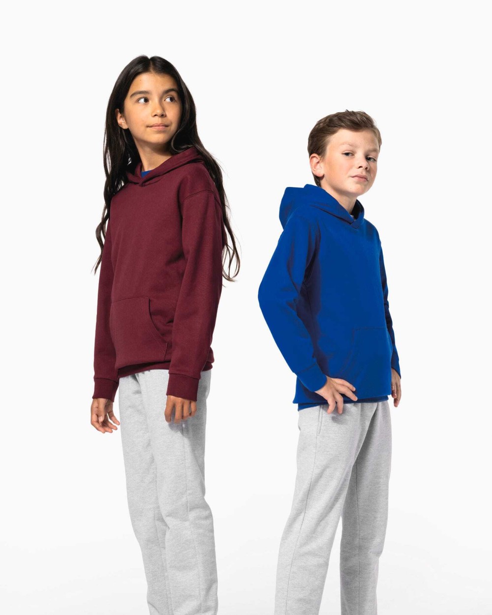 Sweaters & hoodies KARIBAN Kindersweater met capuchon voor bedrukking &amp; borduring