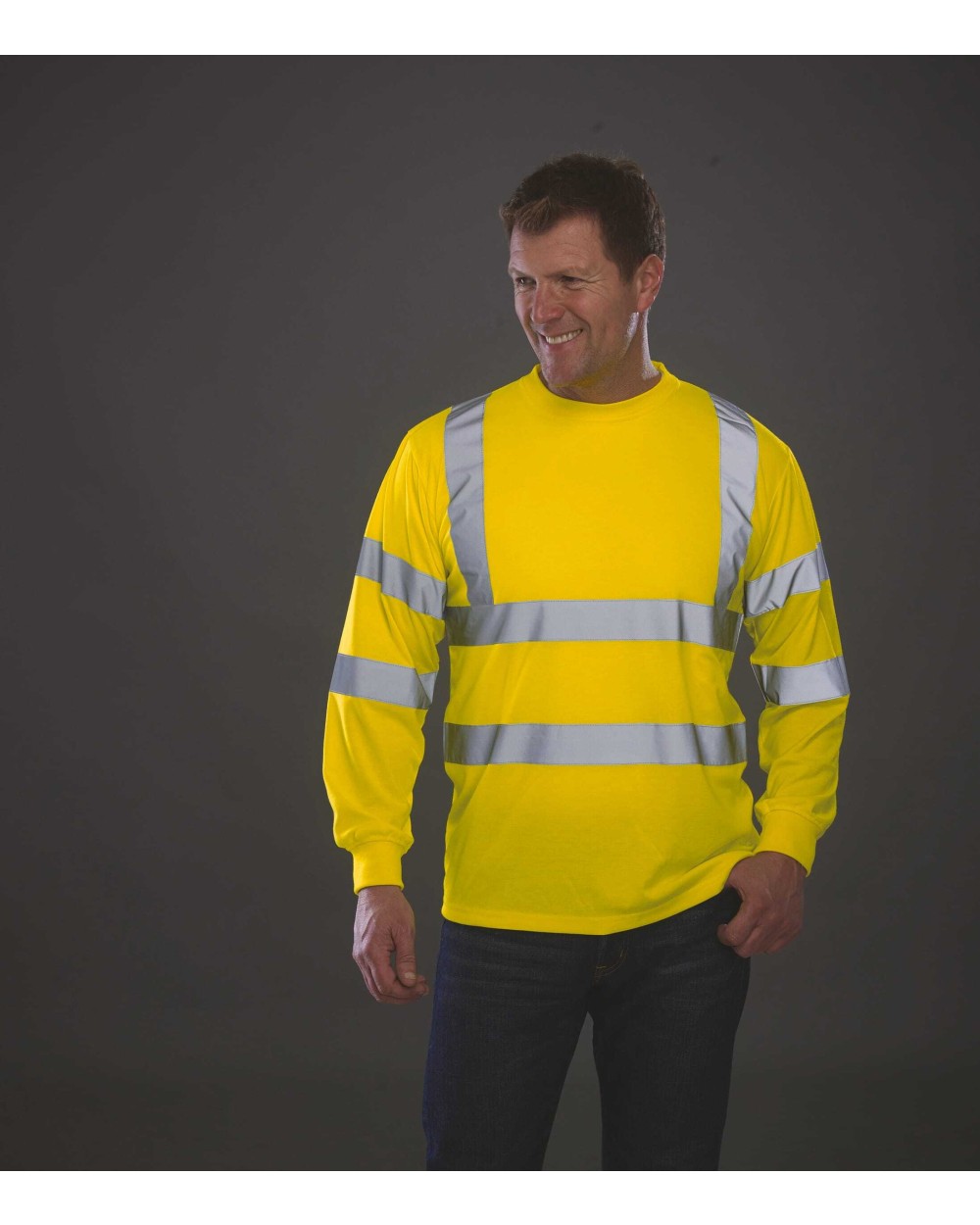 T-shirts YOKO Hi-Vis long-sleeved T-shirt voor bedrukking &amp; borduring