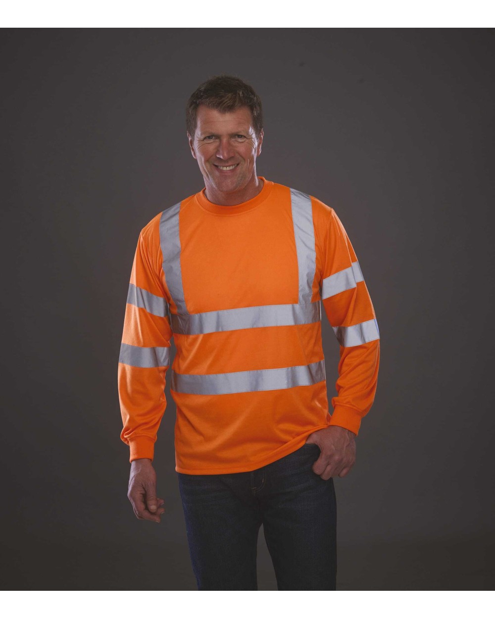 T-shirts YOKO Hi-Vis long-sleeved T-shirt voor bedrukking &amp; borduring