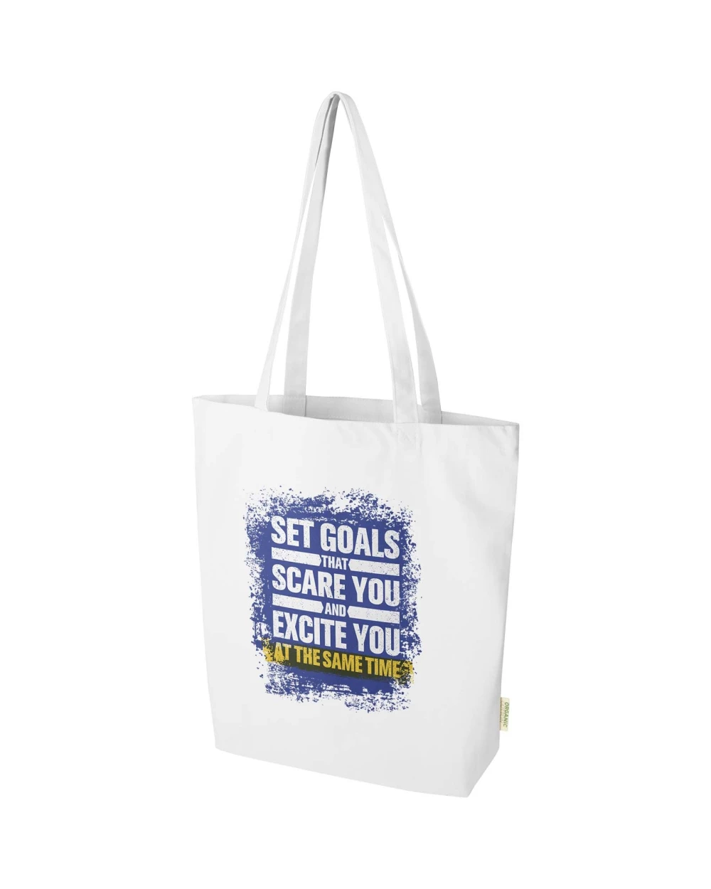 Tote bags personnalisable 4DO Sac shopping Odisha de 10 L bio certifié OCS 270 g/m²