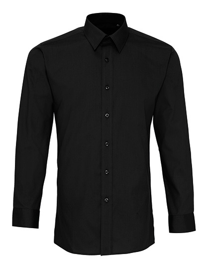Chemises personnalisable PREMIER Men's Long Sleeve Fitted Poplin Shirt