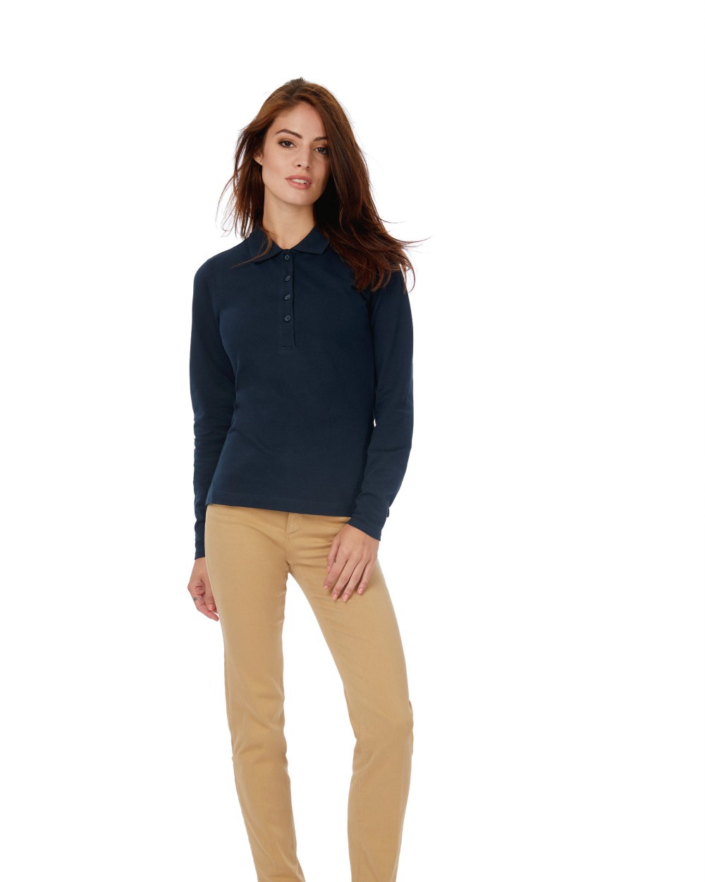 B&C Safran Pure LSL/women Polo Poloshirts personalisierbar