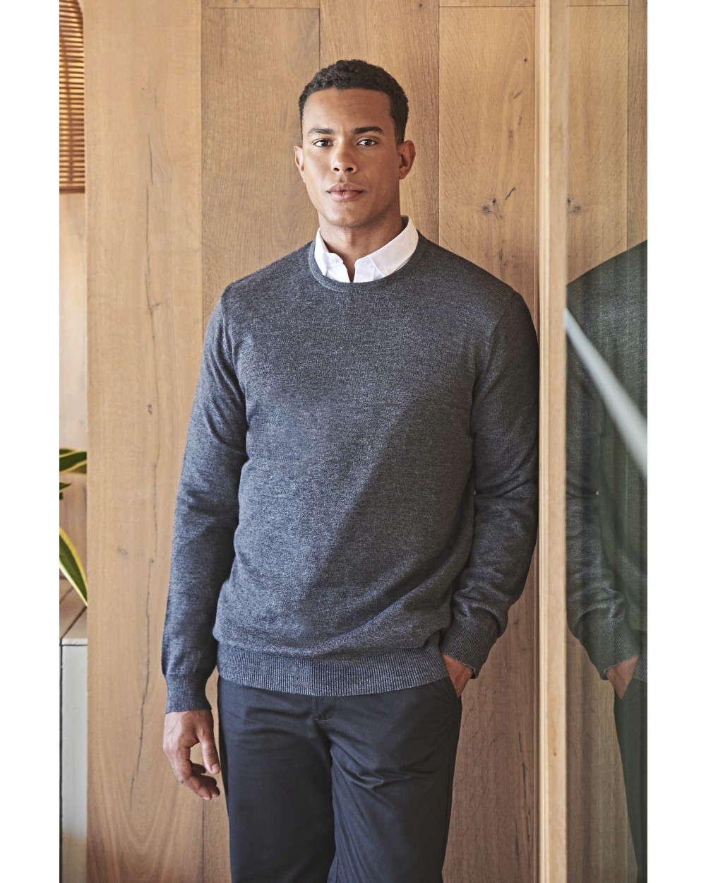 HENBURY Men's Crew Neck Jumper Pullovers personalisierbar