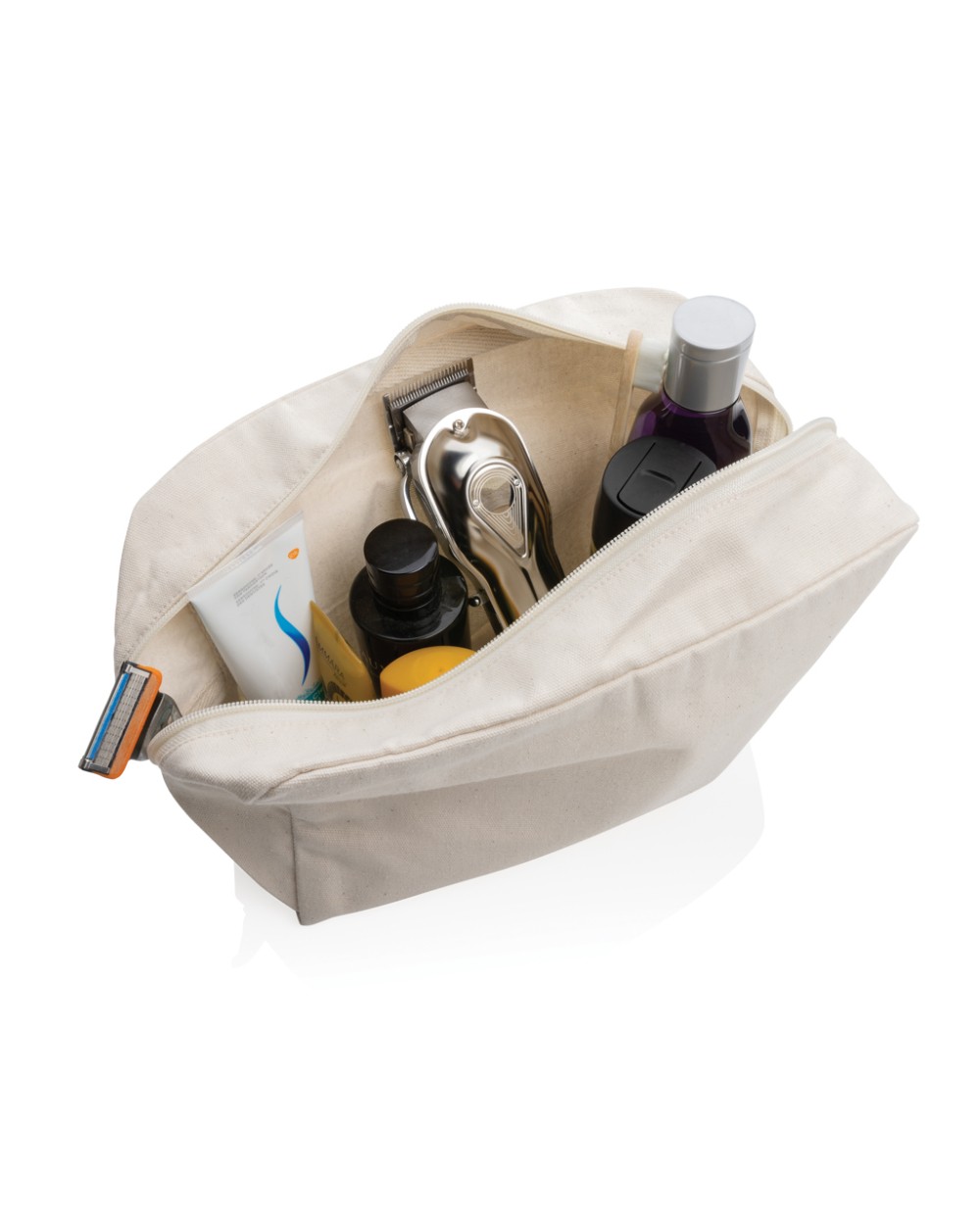 Sacs & Bagagerie personnalisable 4DO Trousse de toilette en toile recyclée non teintée Aware™