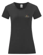 FOL Ladies Vintage T Small Logo Print T-Shirts personalisierbar