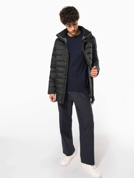 Vestes à personnaliser KARIBAN Parka doudoune légère à capuche homme 