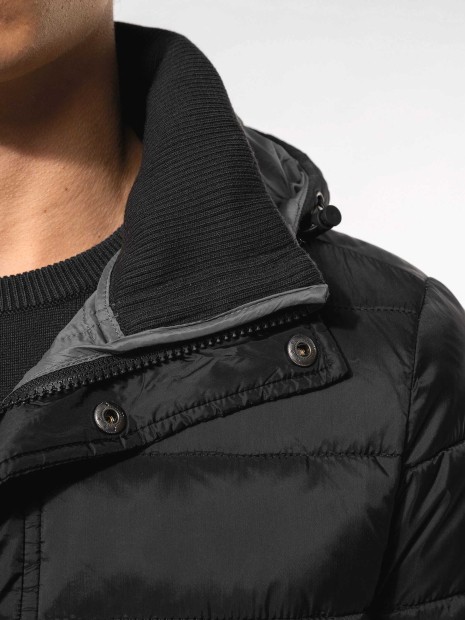 Vestes à personnaliser KARIBAN Parka doudoune légère à capuche homme 