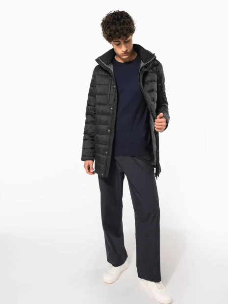 Vestes à personnaliser KARIBAN Parka doudoune légère à capuche homme 
