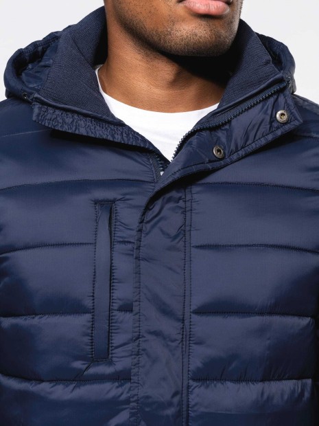 Vestes à personnaliser KARIBAN Parka doudoune légère à capuche homme 