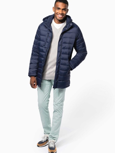 Vestes à personnaliser KARIBAN Parka doudoune légère à capuche homme 